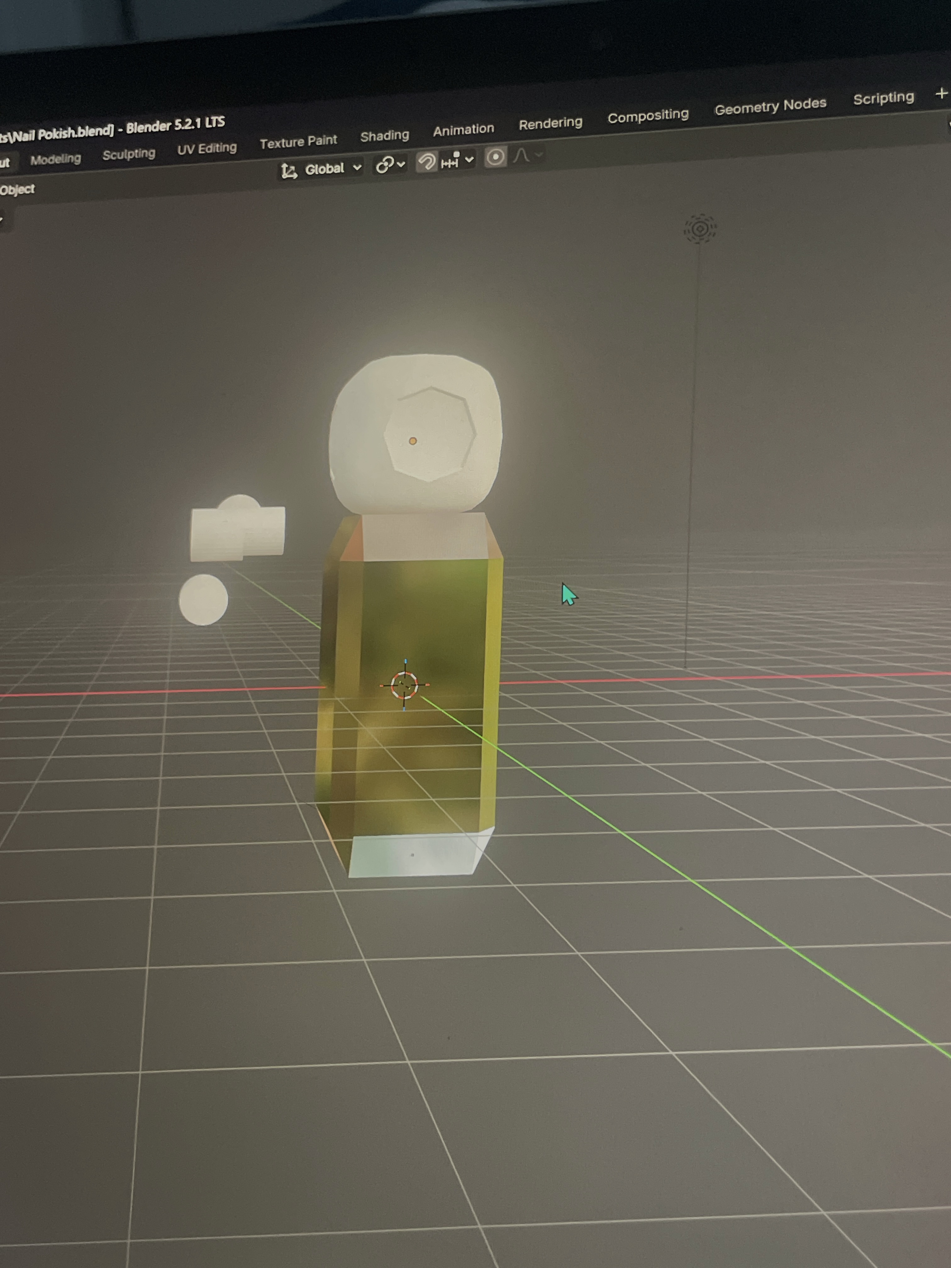Testing in Blender: Adding a Glass Material to Nail Polish Bottle